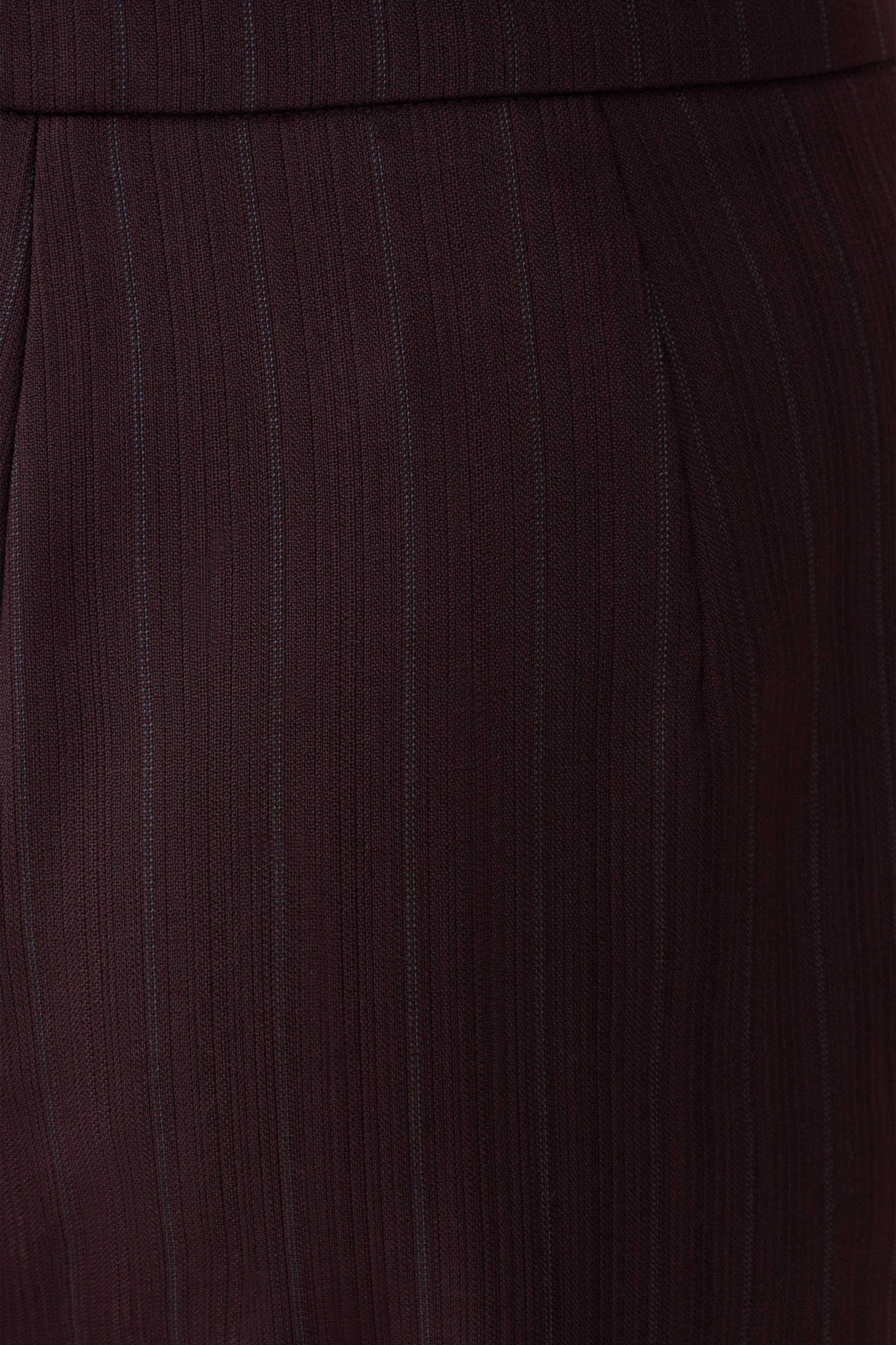 Agatha Straight Leg Suiting Pants Plum Pinstripe