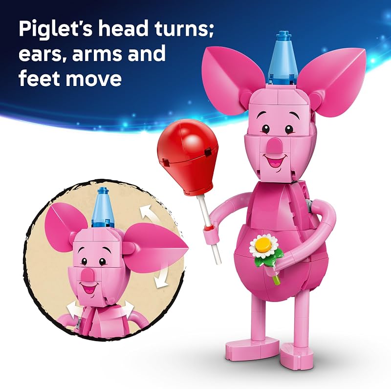 LEGO Disney Piglets Birthday Fun Building Toy Winnie The Pooh Toy for Girls Boys Ages 9 Gift for Birthdays Kids Room Decor 43305