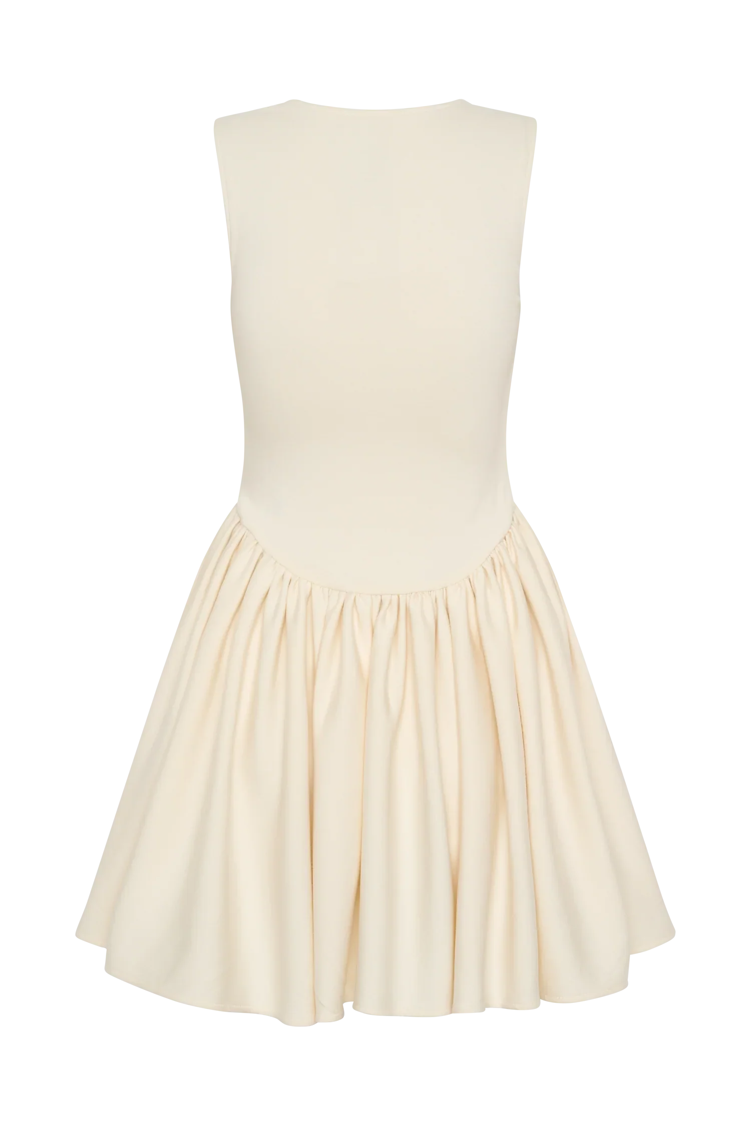 Sharon Scuba Jersey Mini Dress Ivory