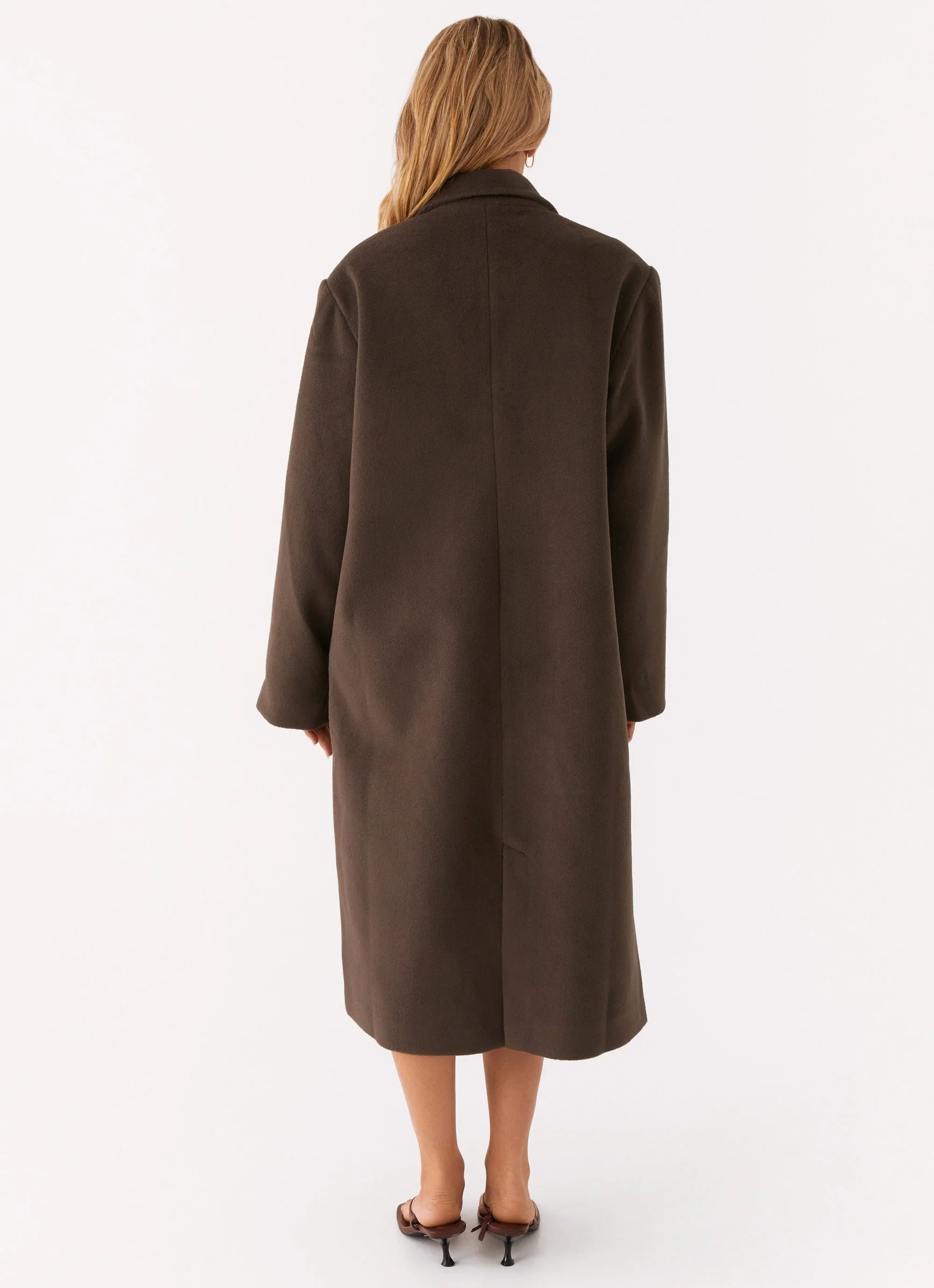 Gianni Double Breast Coat Chocolate