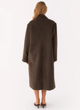 Gianni Double Breast Coat Chocolate