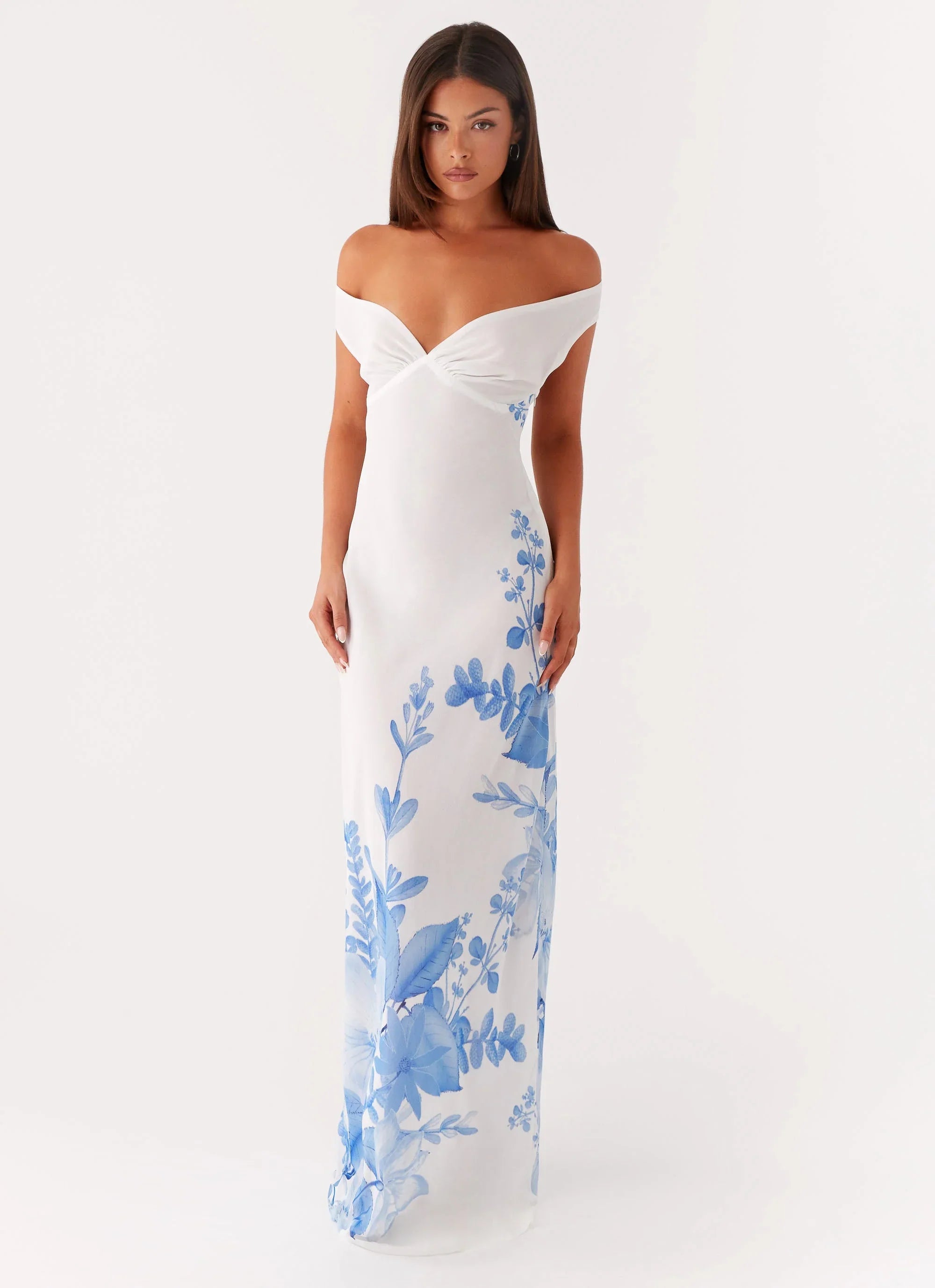 Krissa Maxi Dress Blue Floral