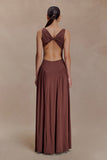 Marnie Modal Sleeveless Maxi Dress Chocolate