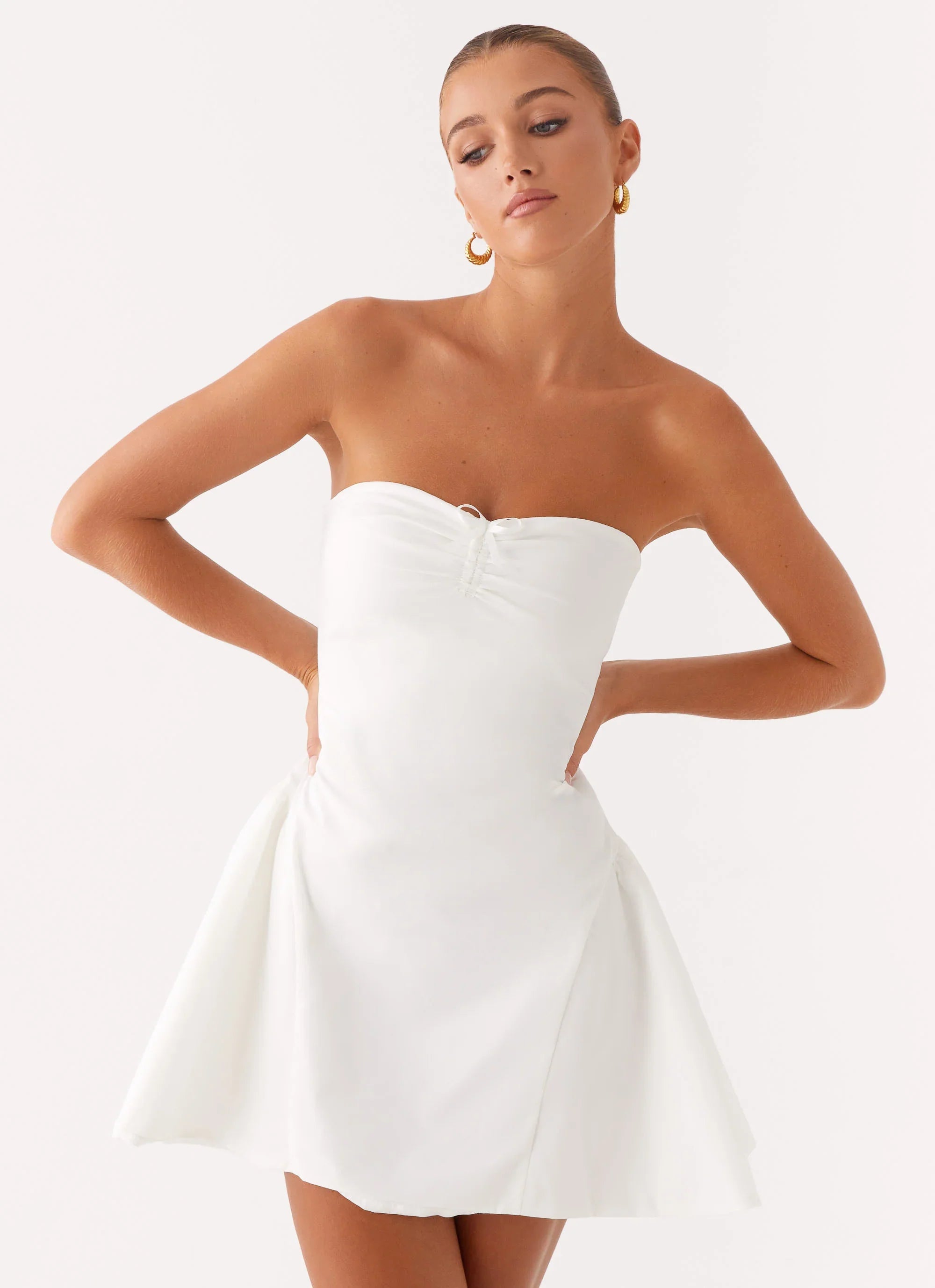 Lucille Mini Dress White