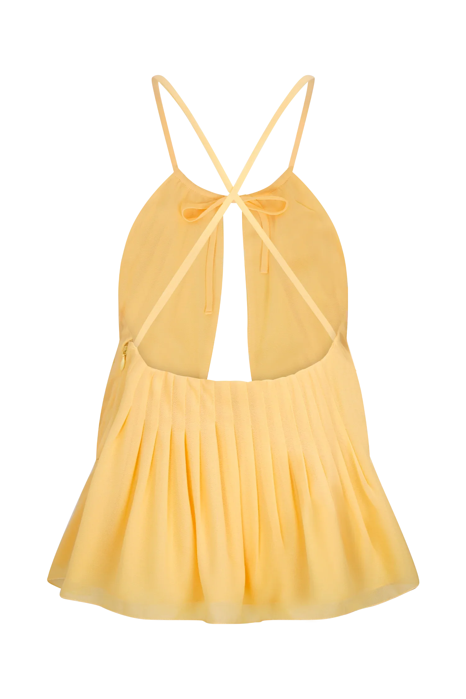 Korra Chiffon Halter Top Butterscotch