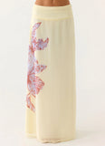Blushing Bloom Maxi Skirt Violet Blossom