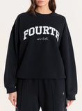 Black Fourth Branded Oversized Sweatshirt