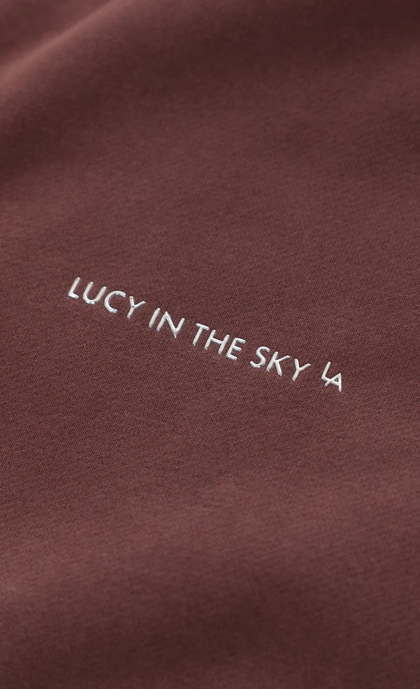 Quarter Zip Up Jumper in Brown