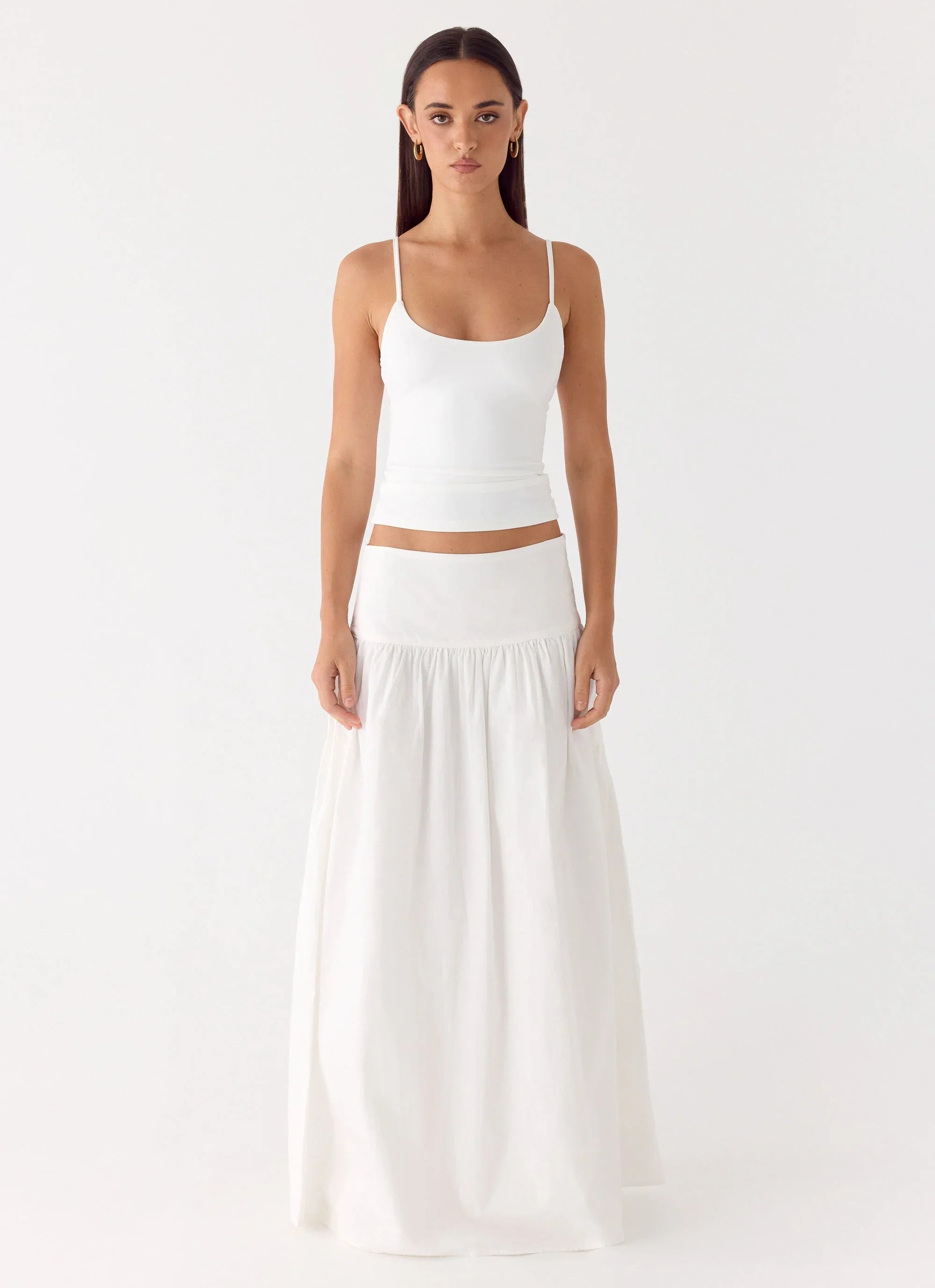 Jayne Maxi Skirt White