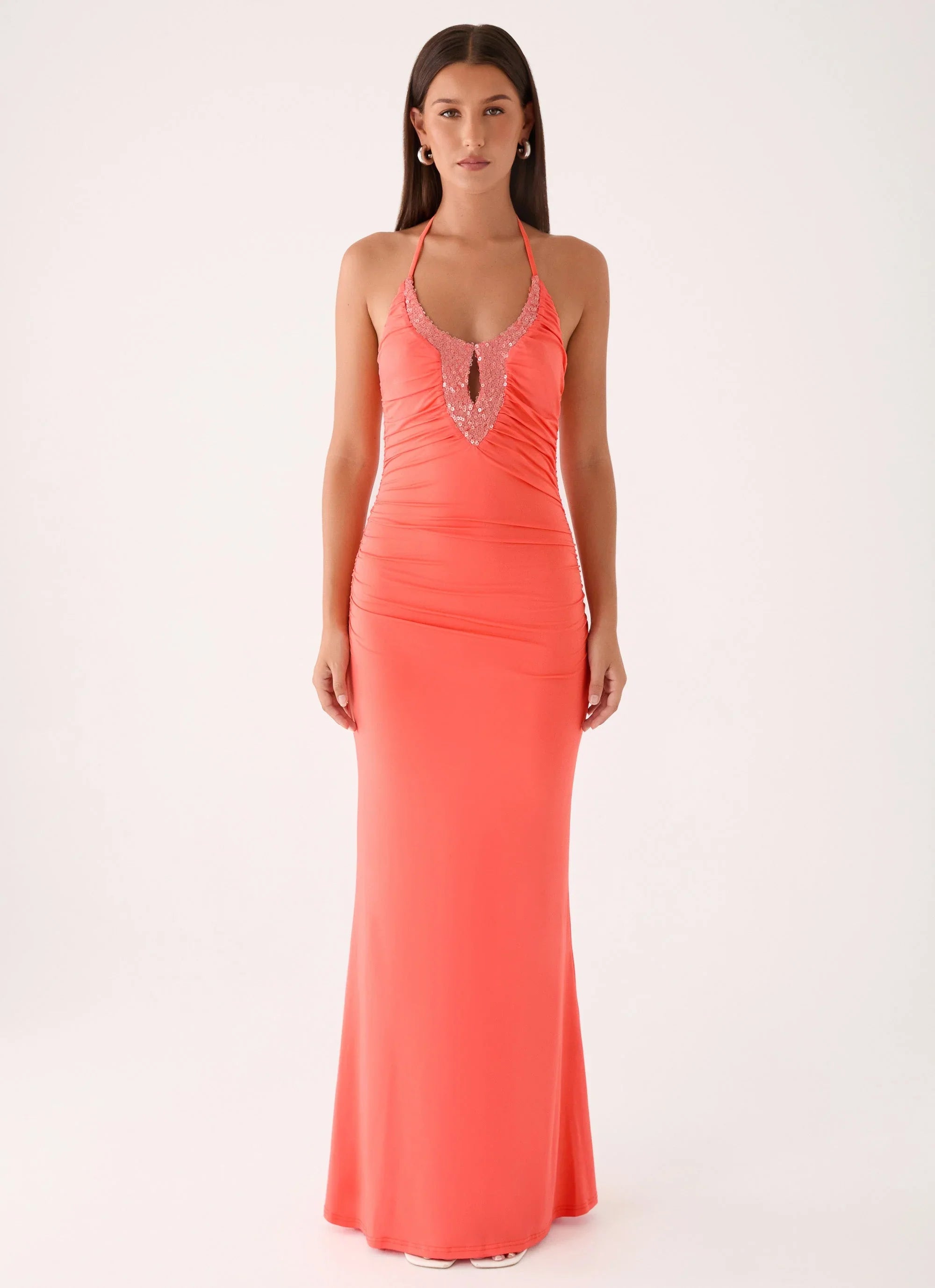 Aminata Maxi Dress Burnt Coral