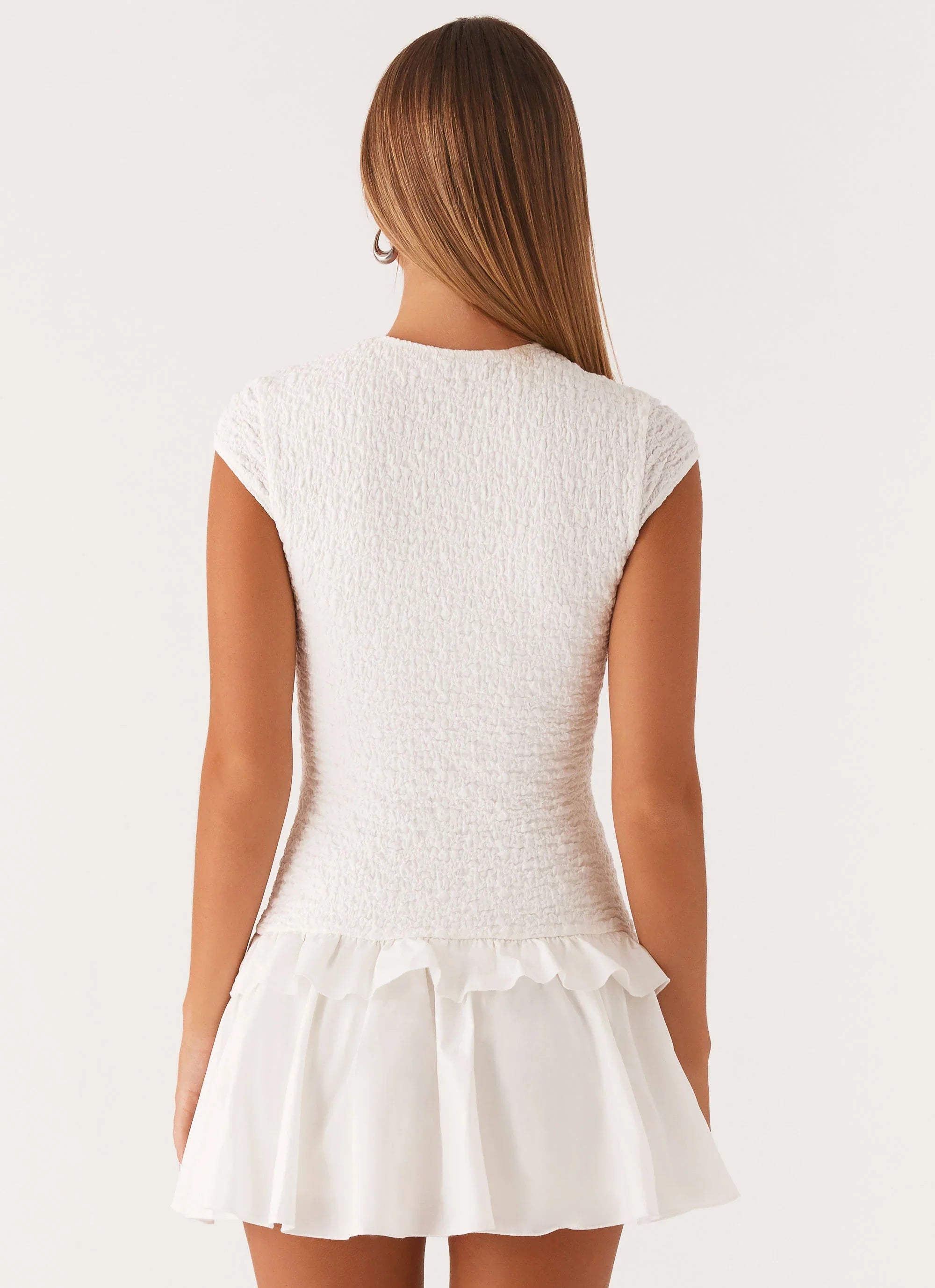 Hopeless Romantic Mini Dress White