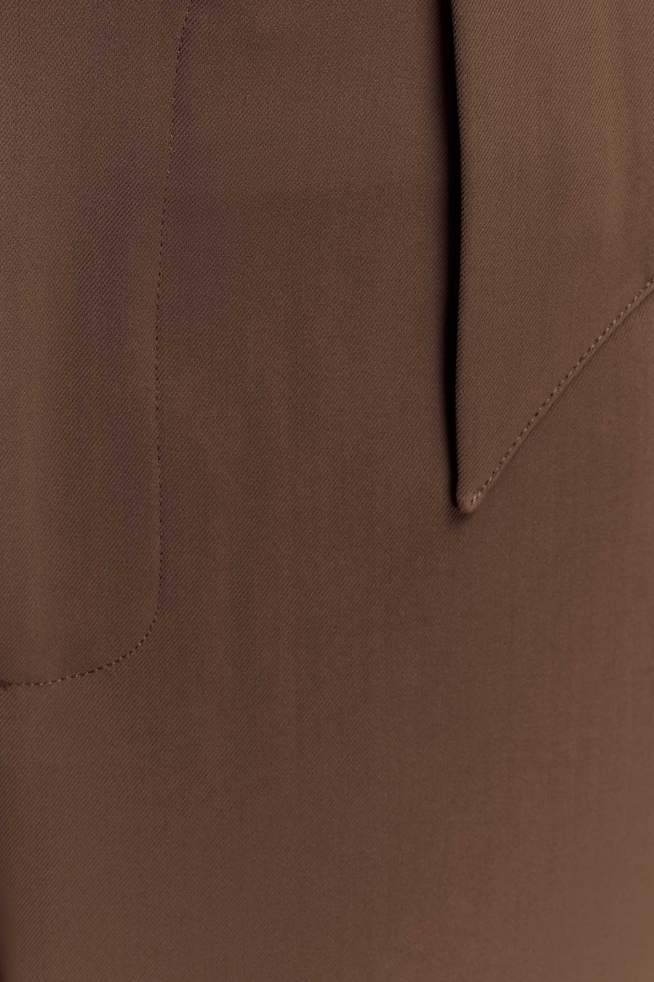 Arlo Wide Leg Suiting Trouser Cacao Brown