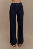 Caitlin Mid Rise Denim Jeans Indigo Blue