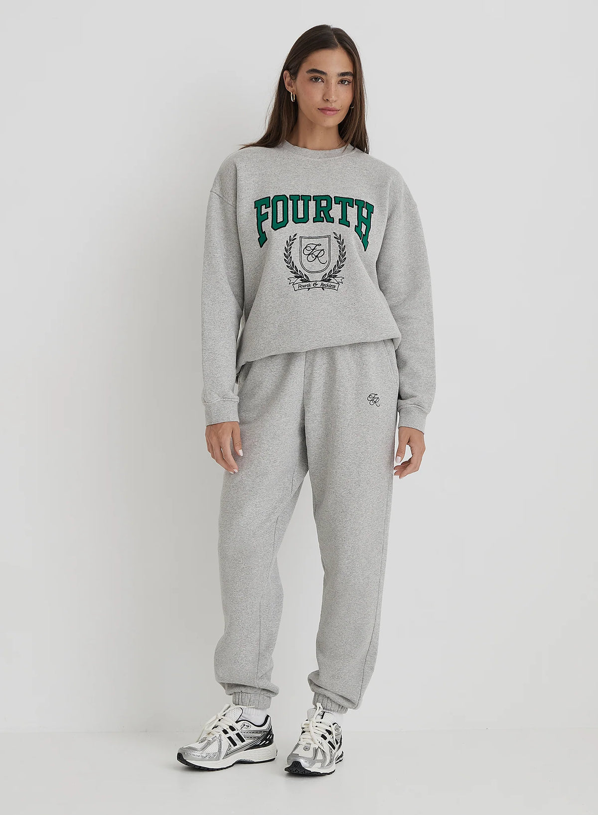 Grey Fourth Branded Cuffed Jogger