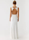 Cherry Sky Maxi Dress White