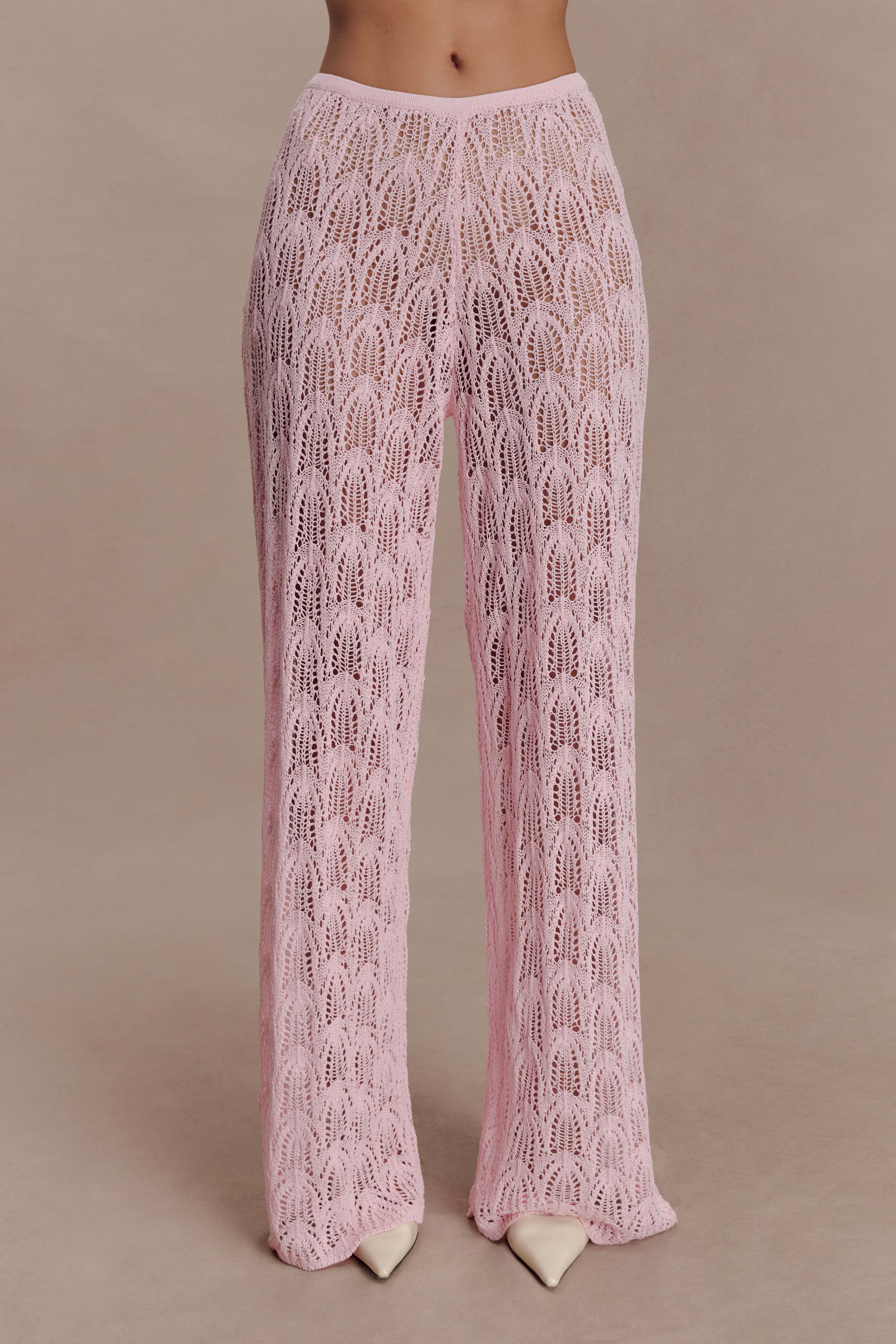 Glinda Crochet Pants Baby Pink