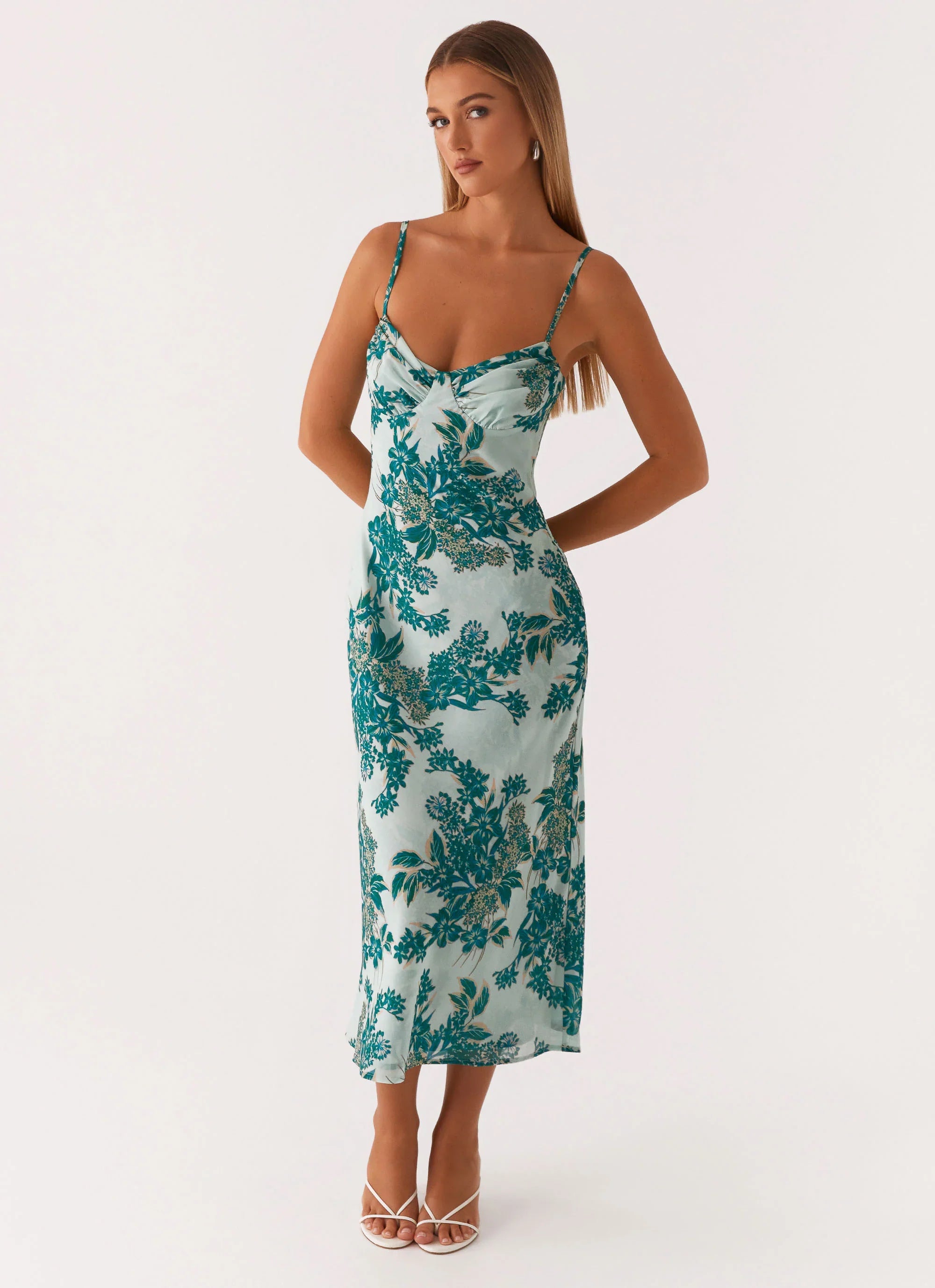 Love Song Midi Dress Cloud Nine Floral
