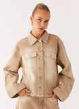Khalil Denim Jacket Tan
