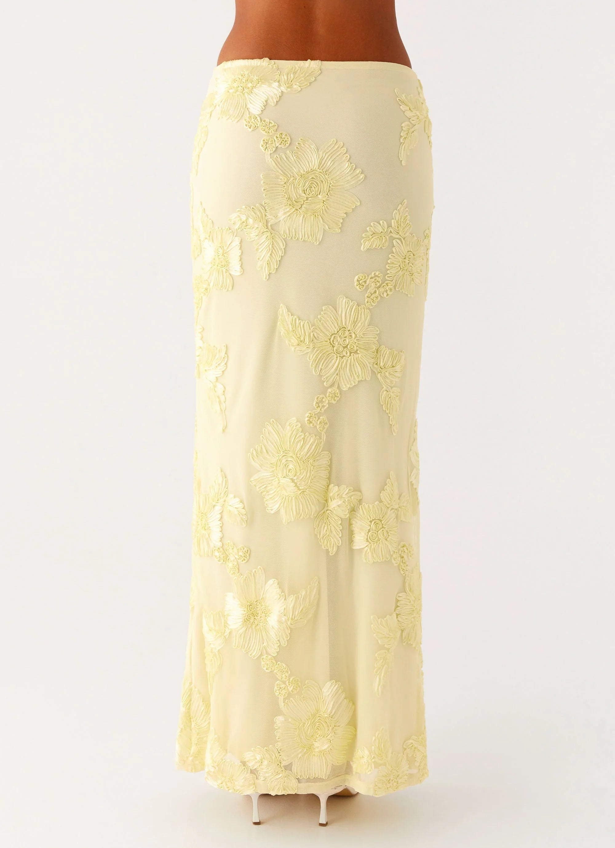 Radiate Maxi Skirt Yellow