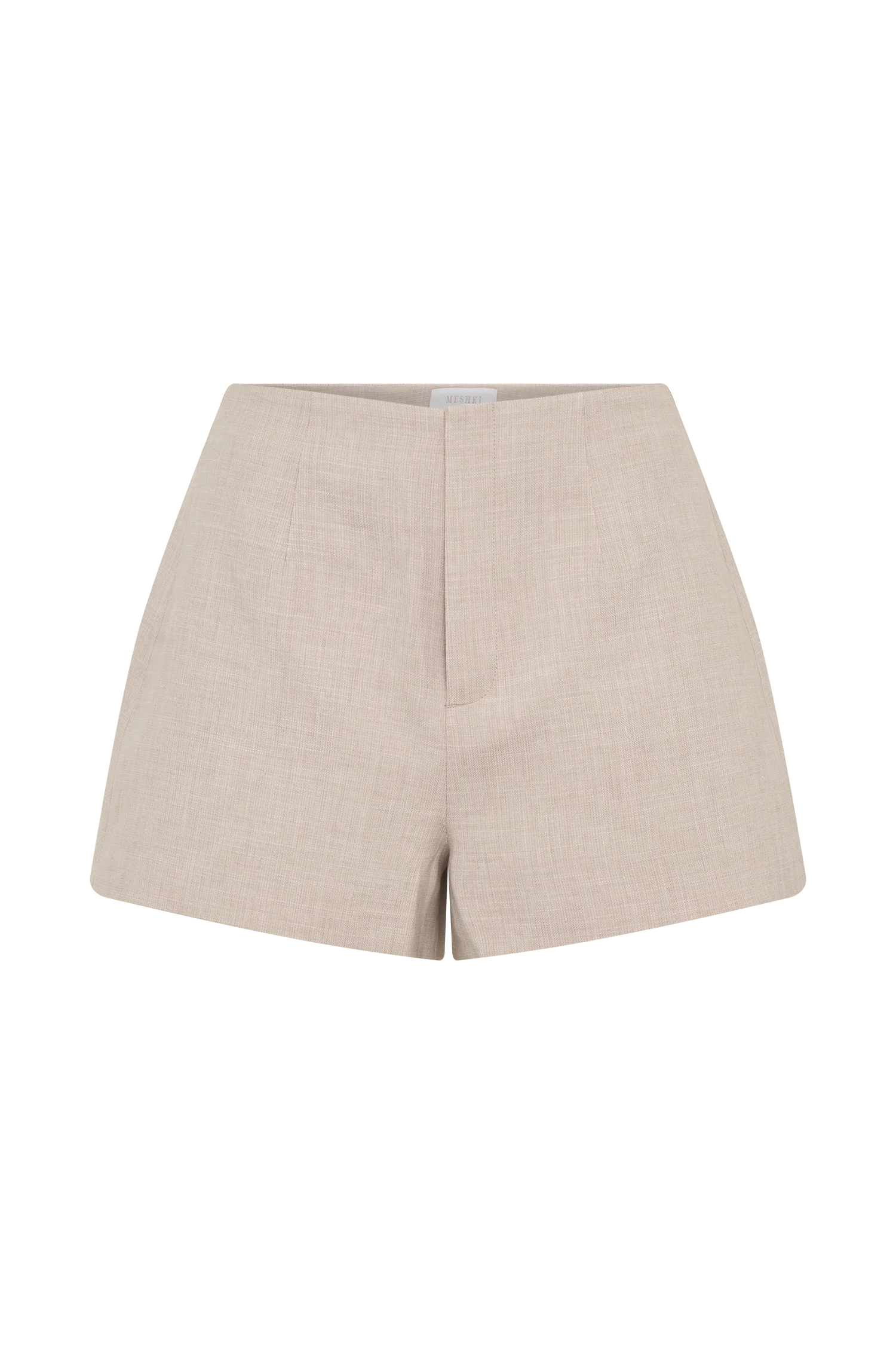 Solenne Suiting Shorts Natural Marle
