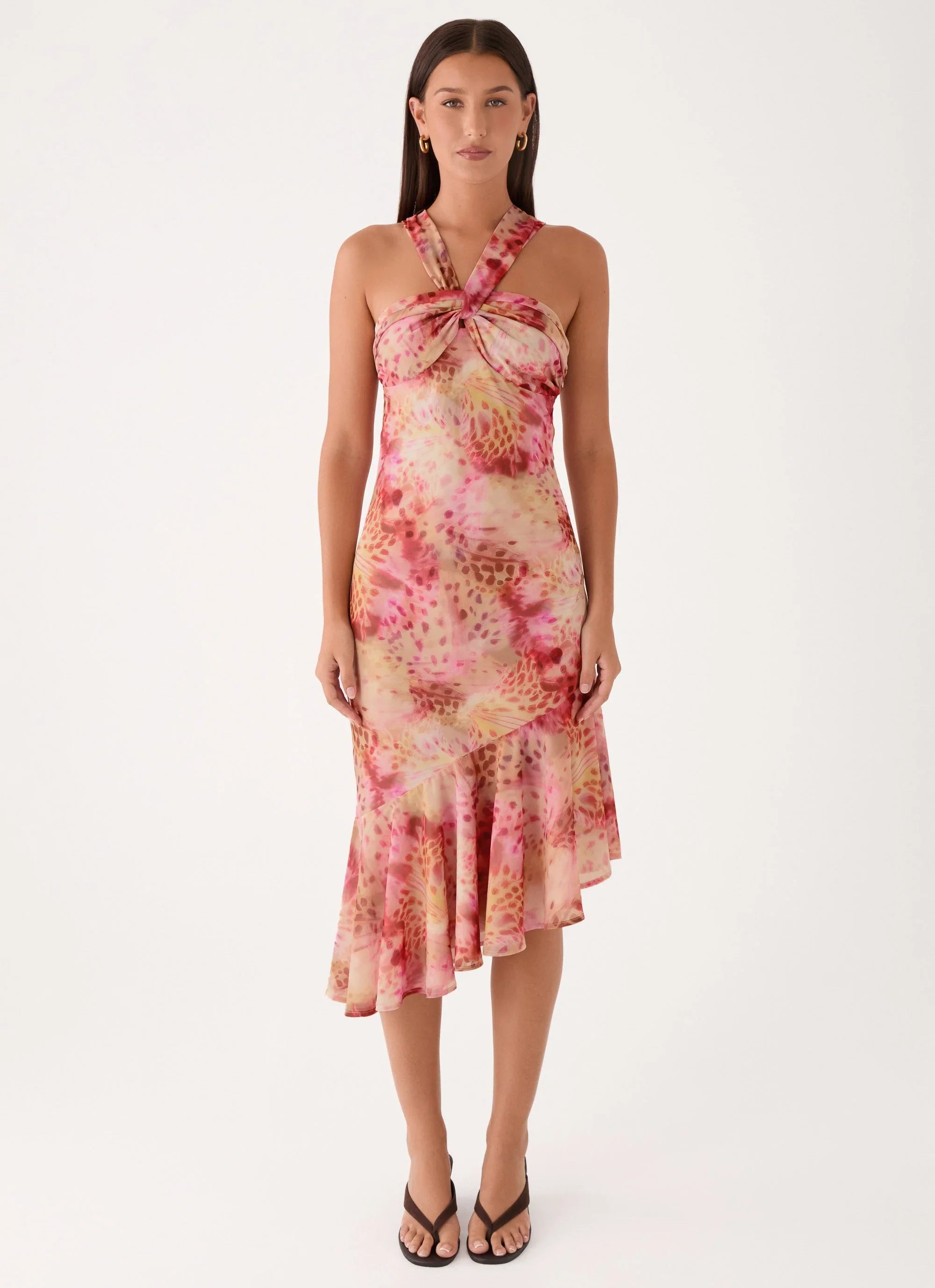 Sinnie Midi Dress Botanic Cheetah