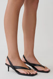 Mai Sling Back Thong Heel Black