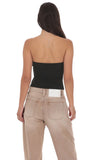 Keyhole Buckle Top in Black