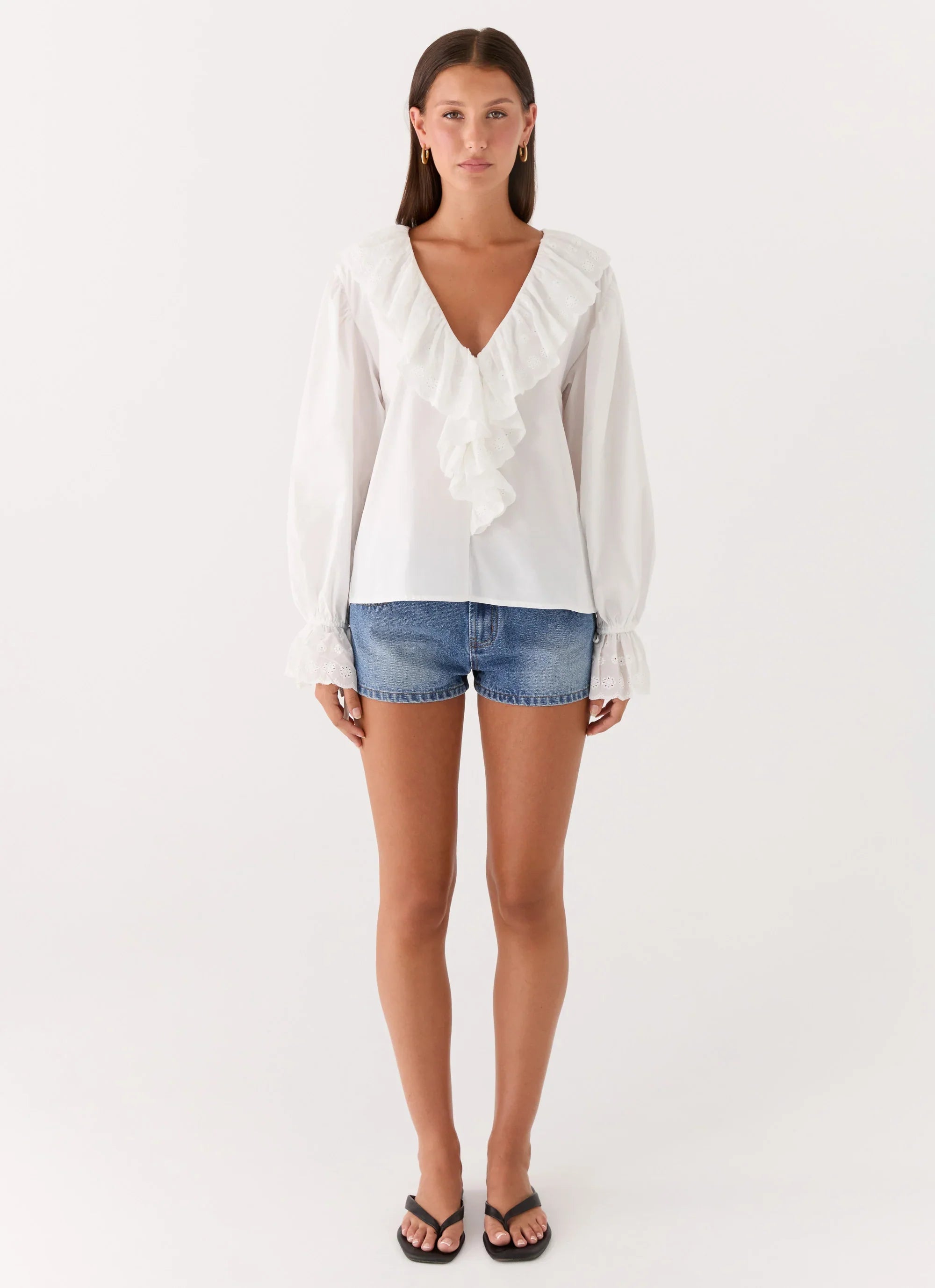 Verrin Cotton Blouse White