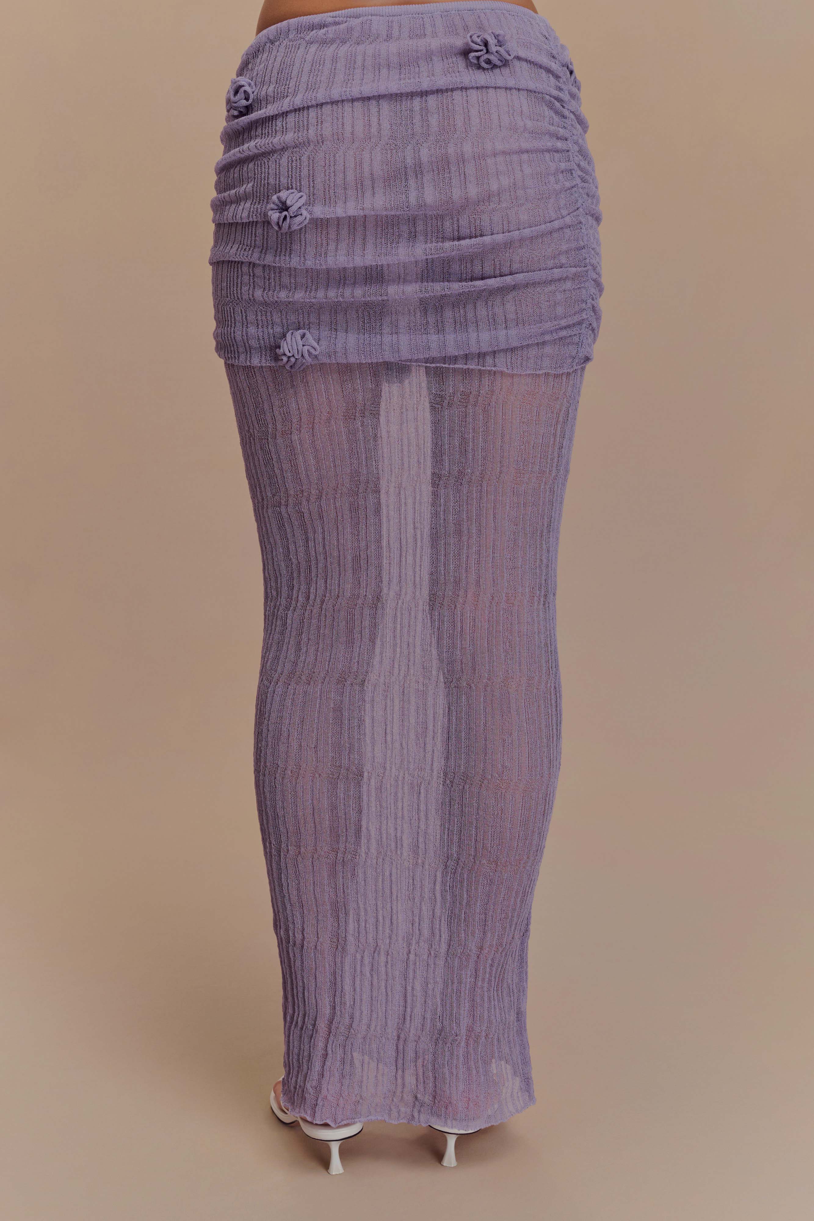 Orianna Orchid Knit Maxi Skirt Orchid