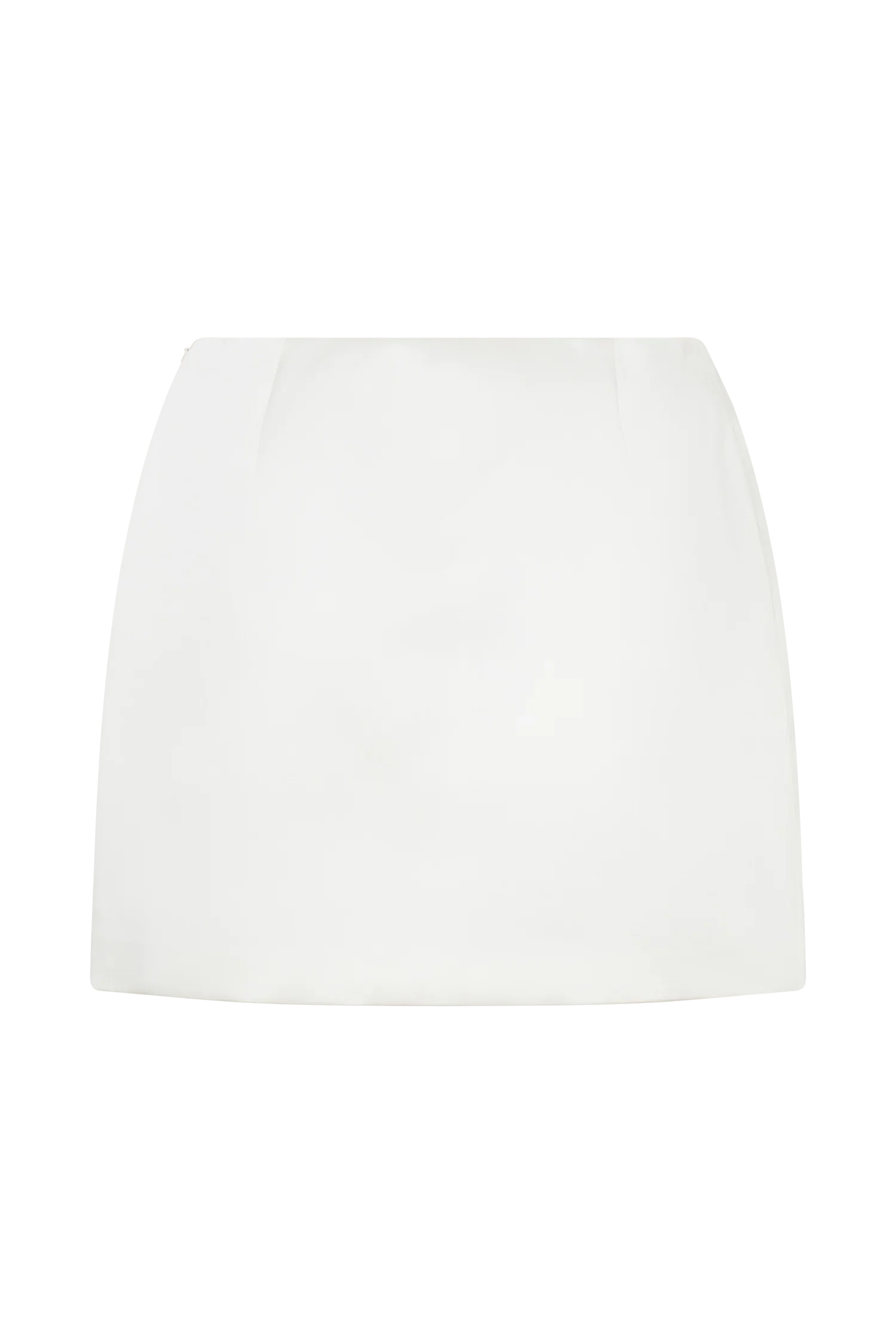 Adeline Satin Mini Skirt White