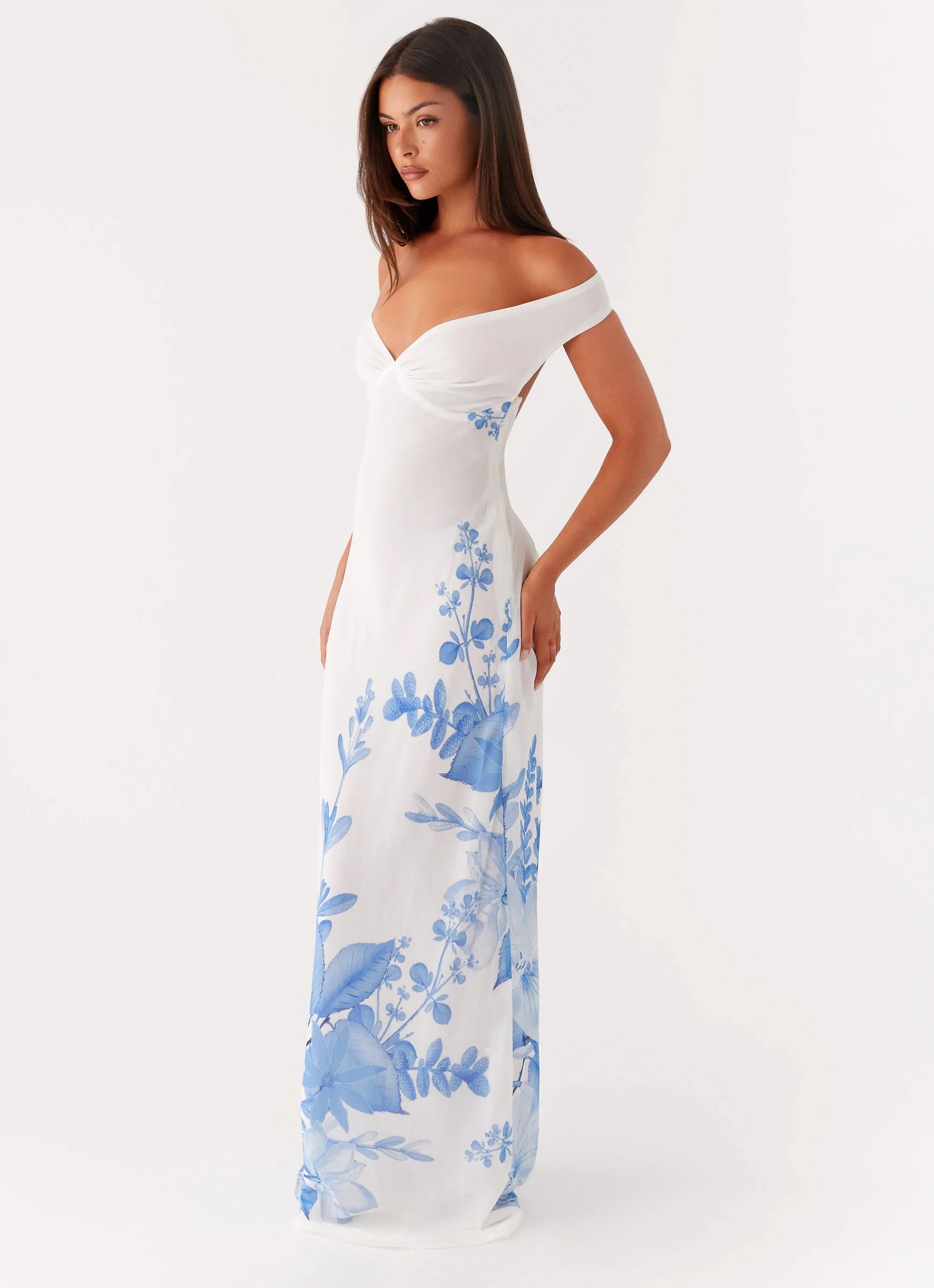 Krissa Maxi Dress Blue Floral