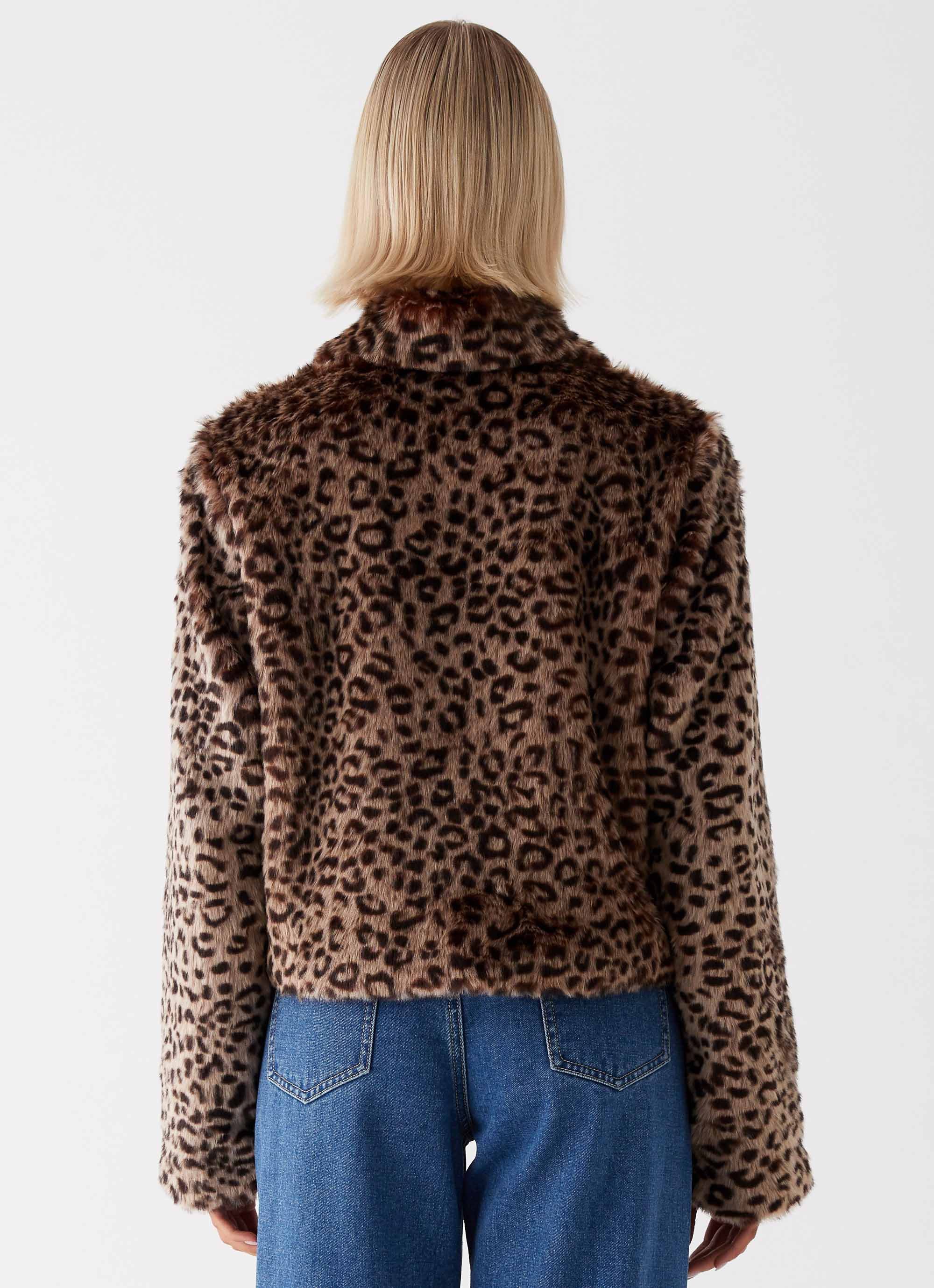 Raleigh Fur Jacket Leopard