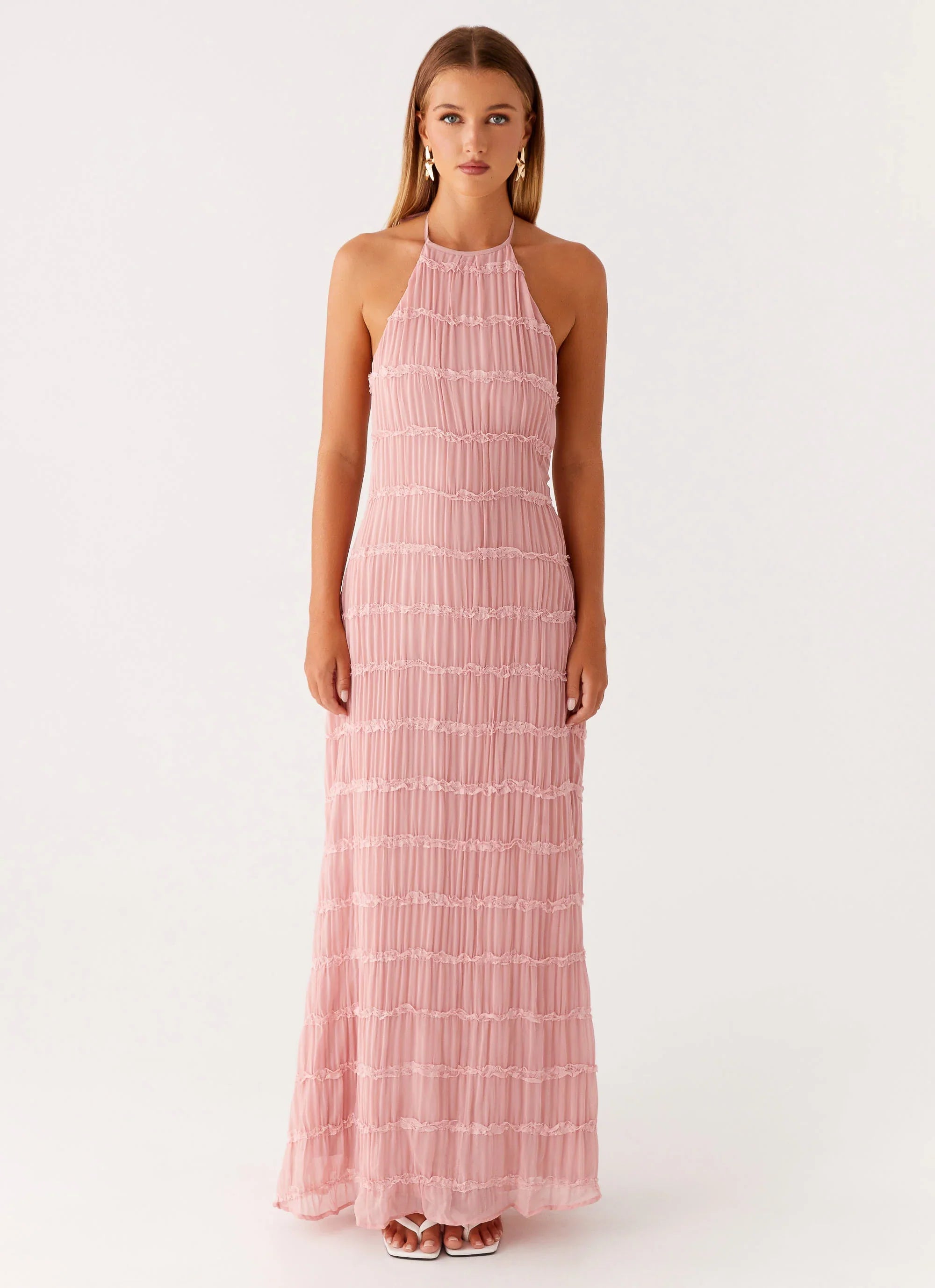 Aullie Maxi Dress Pink
