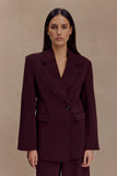 Mateo Oversized Blazer Mahogany