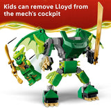 LEGO NINJAGO Lloyds Dragon Mech Battle Pack 71862 Building Toys for Boys Girls Ages 6 Action Figure for Pretend Play 3 Minifigures 81 pieces Gift for Birthdays