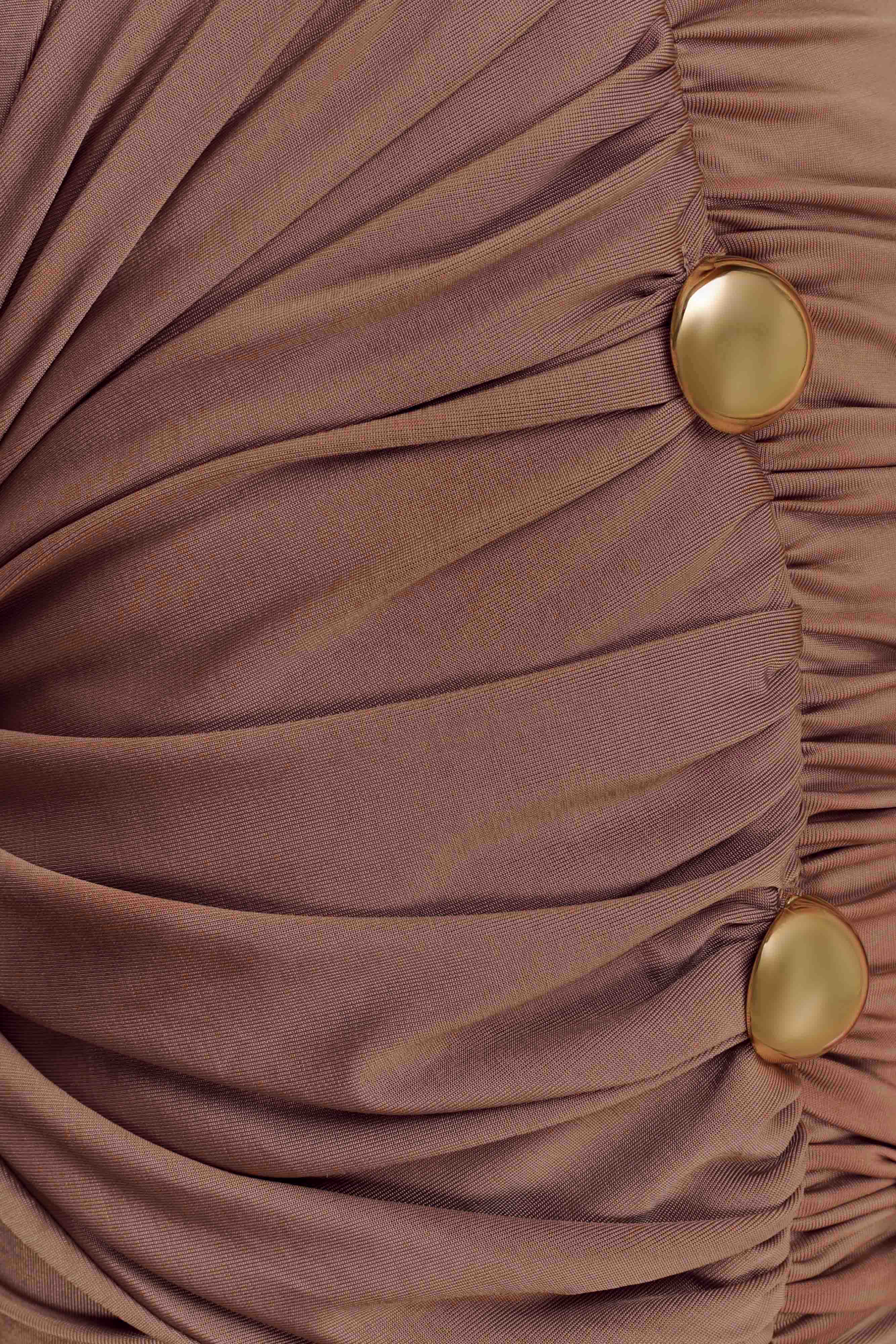 Sinead Slinky Mini Dress With Hardware Mocha