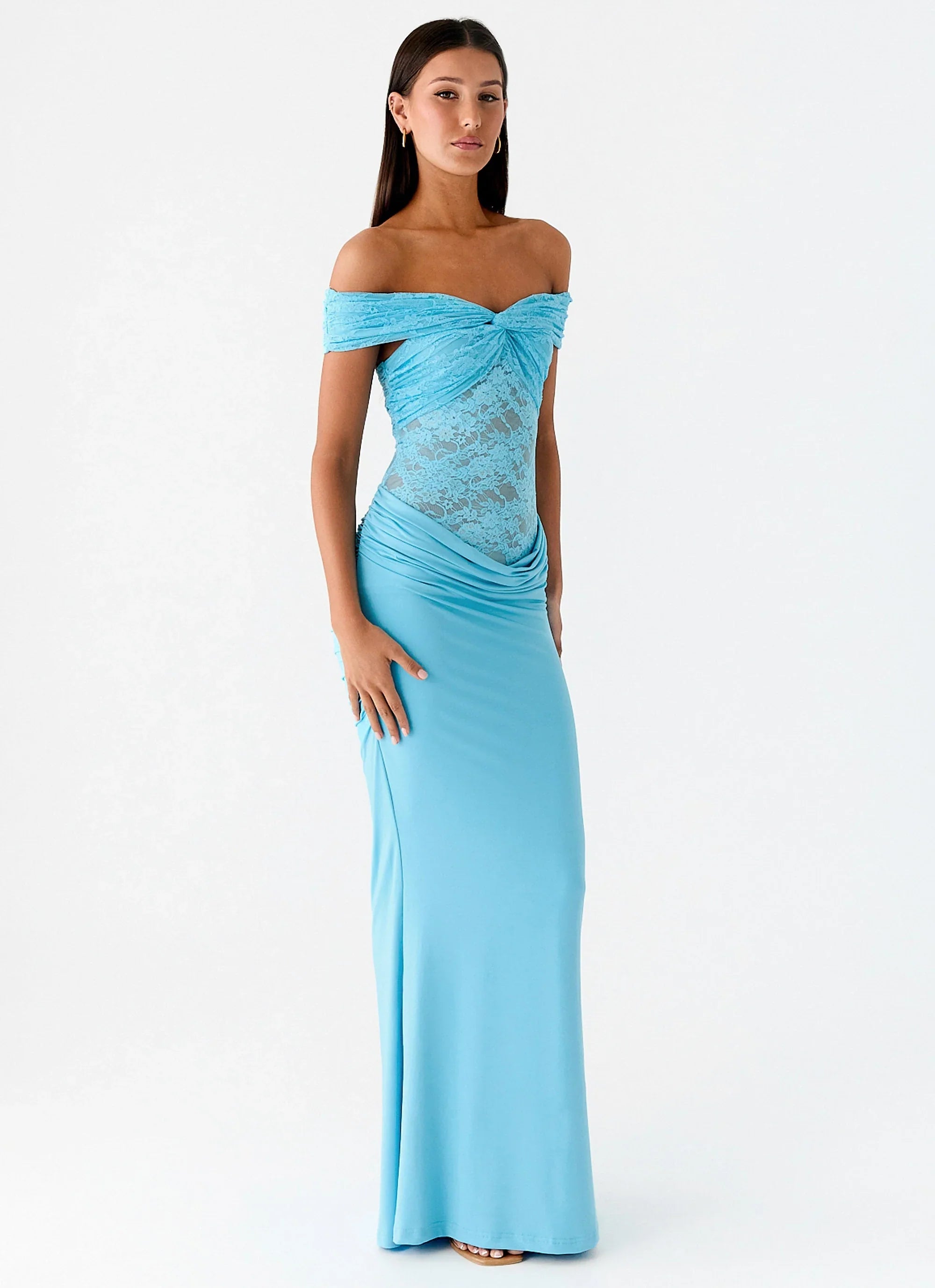 Either Way Maxi Dress Turquoise Blue