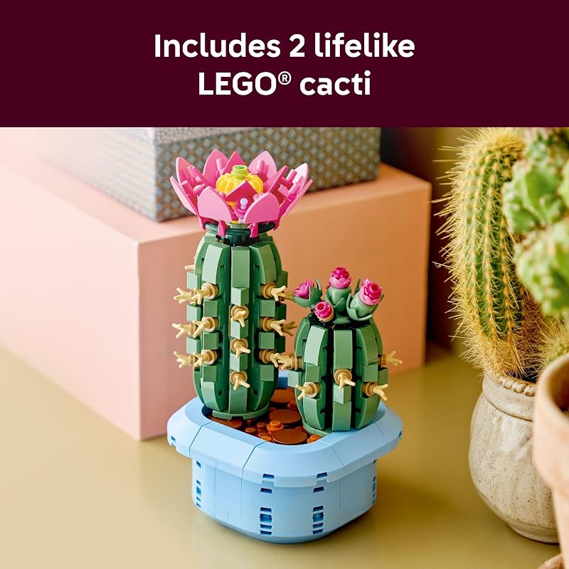 LEGO Botanicals Flowering Cactus 11509 Birthday Gifts for Girls Boys Ages 9 Building Toy Craft Activity Bedroom Desk Decor 482 pieces