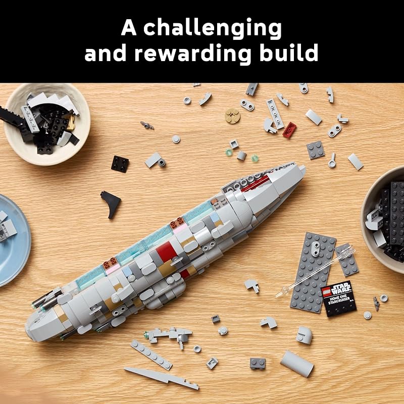 LEGO Star Wars Home One Starcruiser Building Set for Adults Star Wars Collectibles Set with Display Stand Building Kit with 559 Pieces 75405