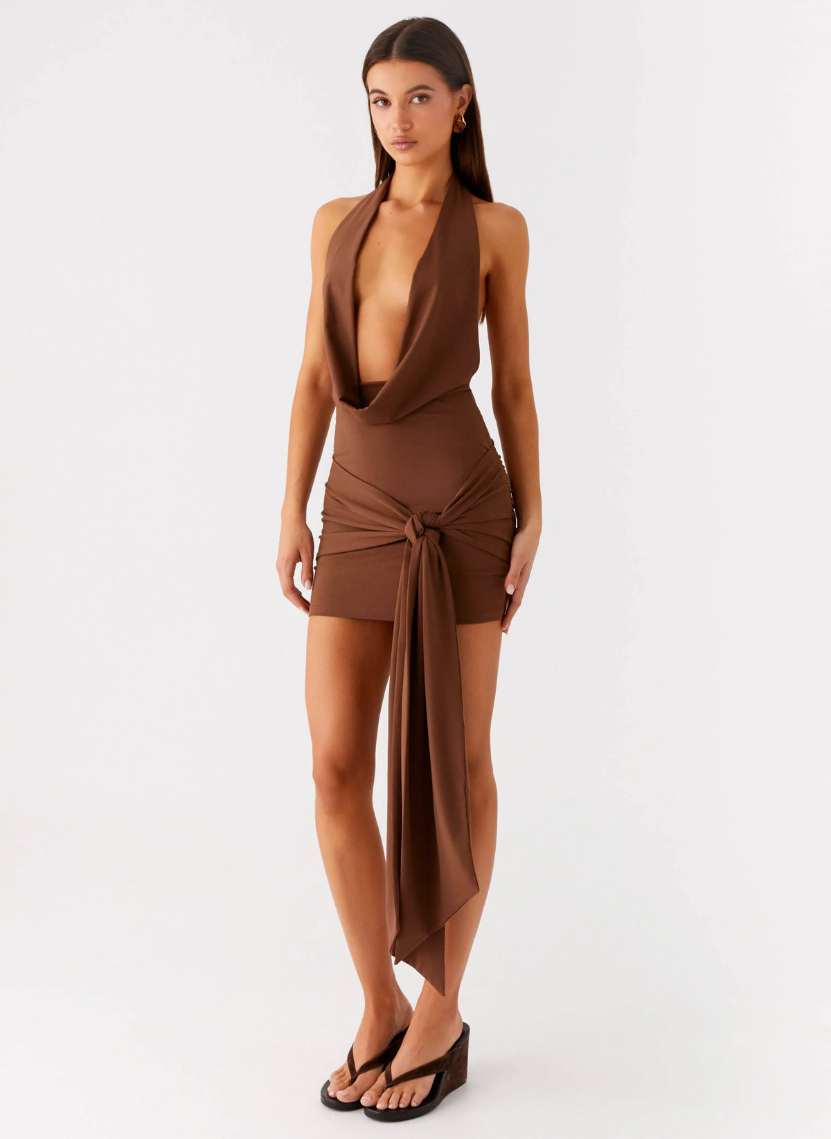 Orchard Mini Dress Chocolate