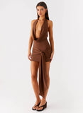 Orchard Mini Dress Chocolate