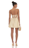 Strapless Bubble Dress in Cream