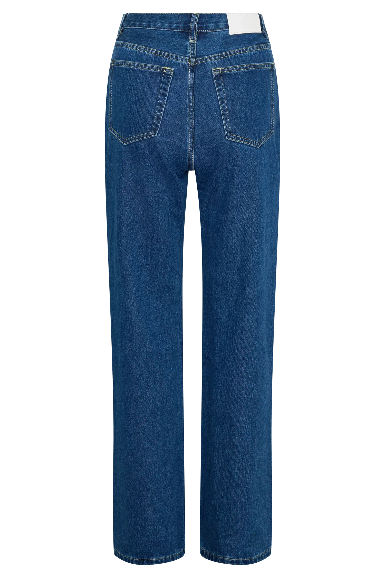 Janine High Waisted Straight Leg Jeans Dark Blue