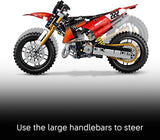 LEGO Technic Ducati Desmo450 MX Factory Motorcycle 42238 Building Toys for Boys Girls Ages 10 Dirt Bike Toy for Display W Stand Bedroom or Desk Decor 457 pieces Gift Idea