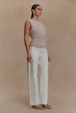 Anthony Short Sleeve Top Taupe