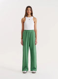 Green 4th Wide Leg Branded Joggers