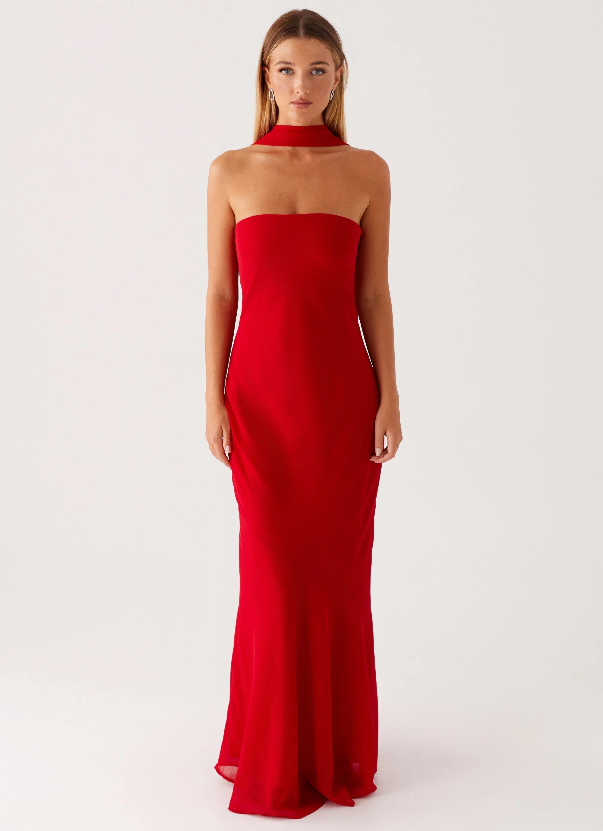 Under The Pagoda Maxi Dress Red