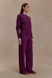 Lauren Knit Trouser Plum