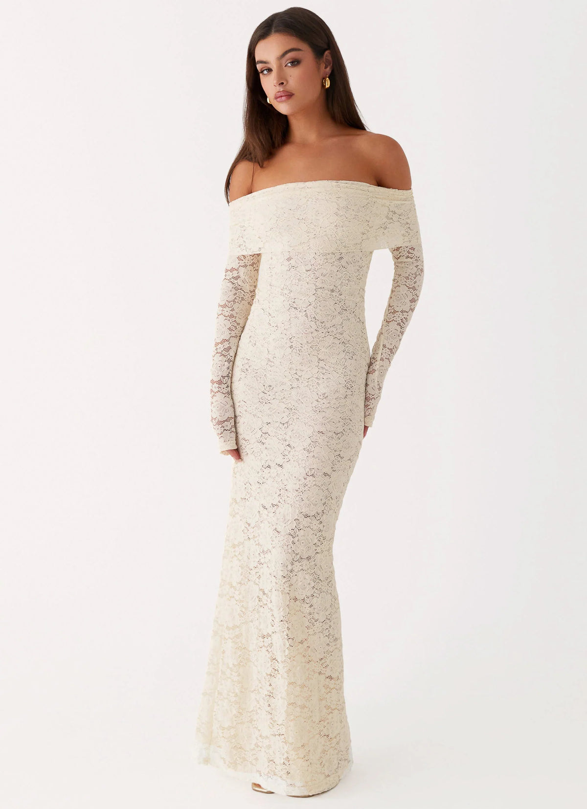 Yours Always Lace Maxi Dress Ivory