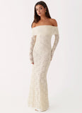 Yours Always Lace Maxi Dress Ivory